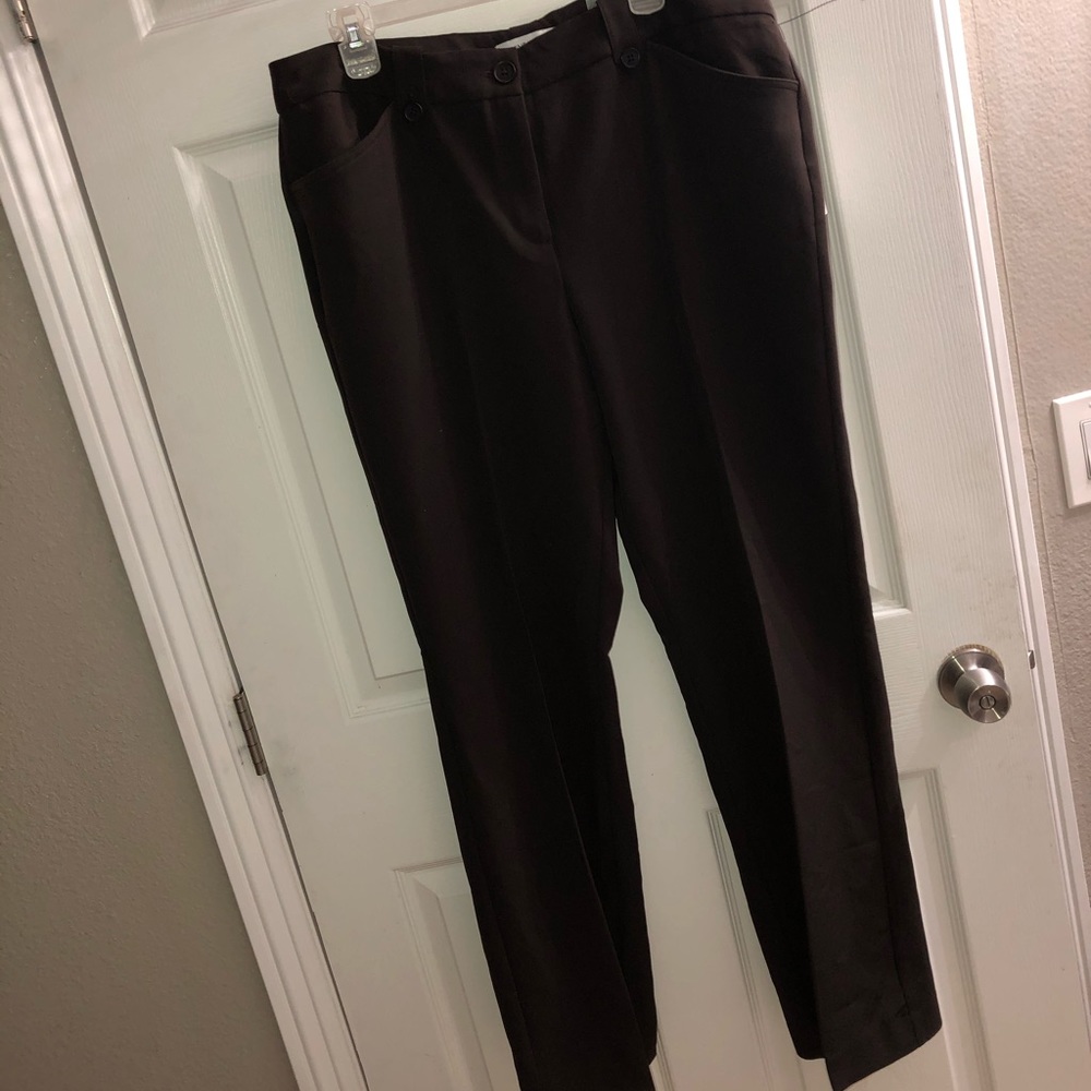 Nine West Coffee Woven Bottoms